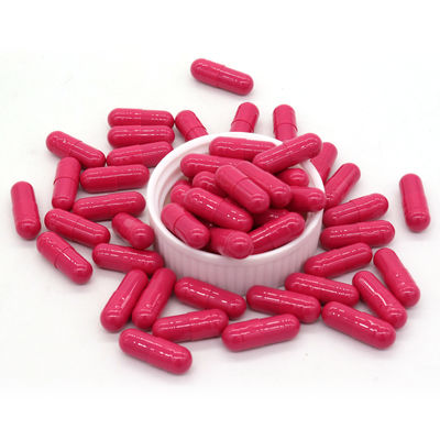 60 cápsulas/píldoras delgadas rosadas 0.35g/piece de peso de la botella de las píldoras herbarias de la pérdida